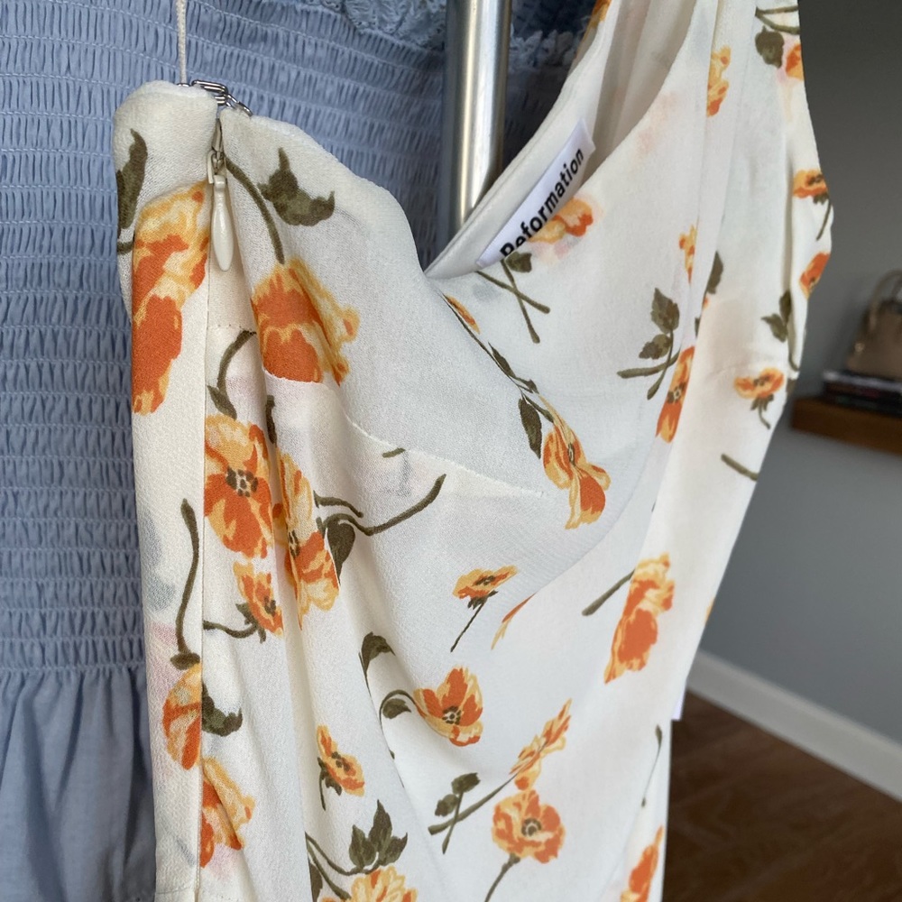Price firm: New Reformation Evelyn Dress Limonada Size 0 - Picture 6 of 7